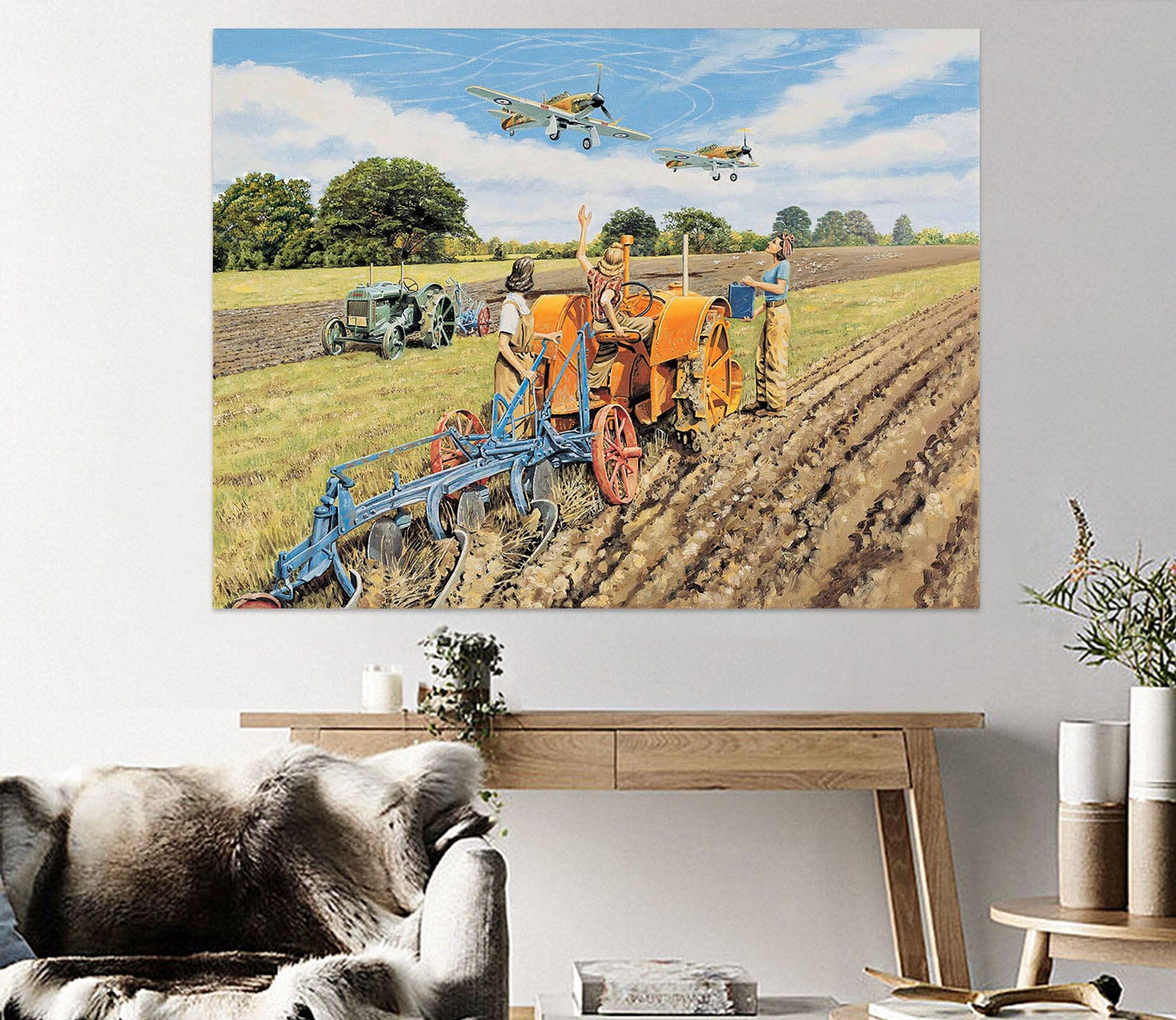 3D Ploughing For Britain 056 Trevor Mitchell Wall Sticker Wallpaper AJ Wallpaper 2 