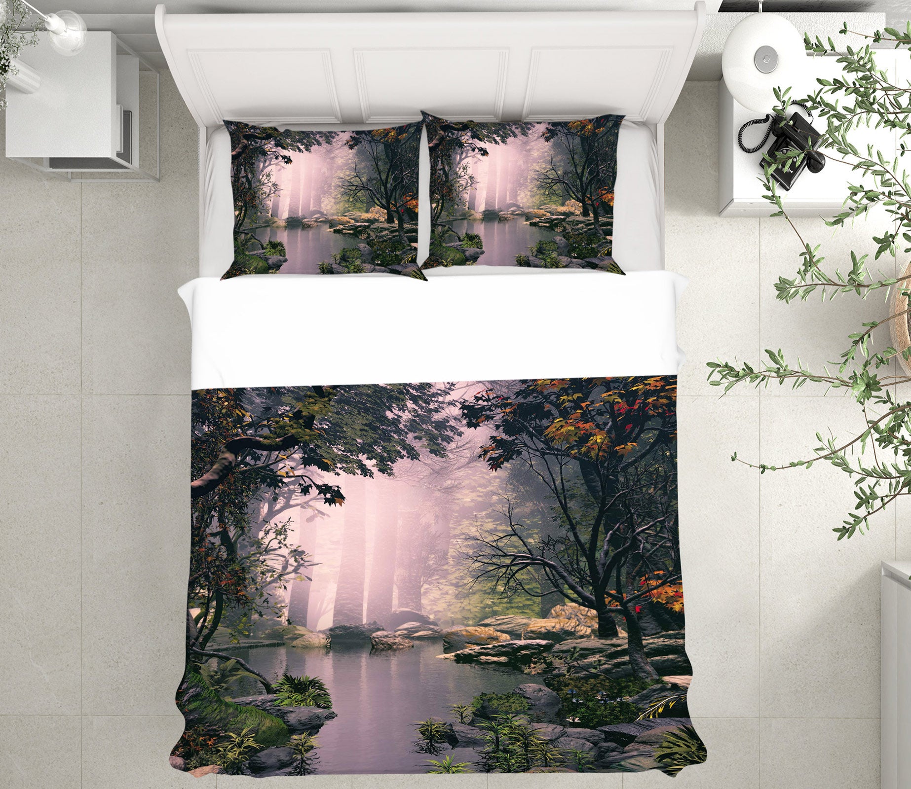 3D Jungle 15129 Bed Pillowcases Quilt