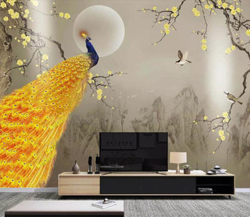 3D Golden Butterfly WC1885 Wall Murals