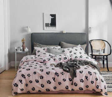 3D Pink Leopard 40127 Bed Pillowcases Quilt
