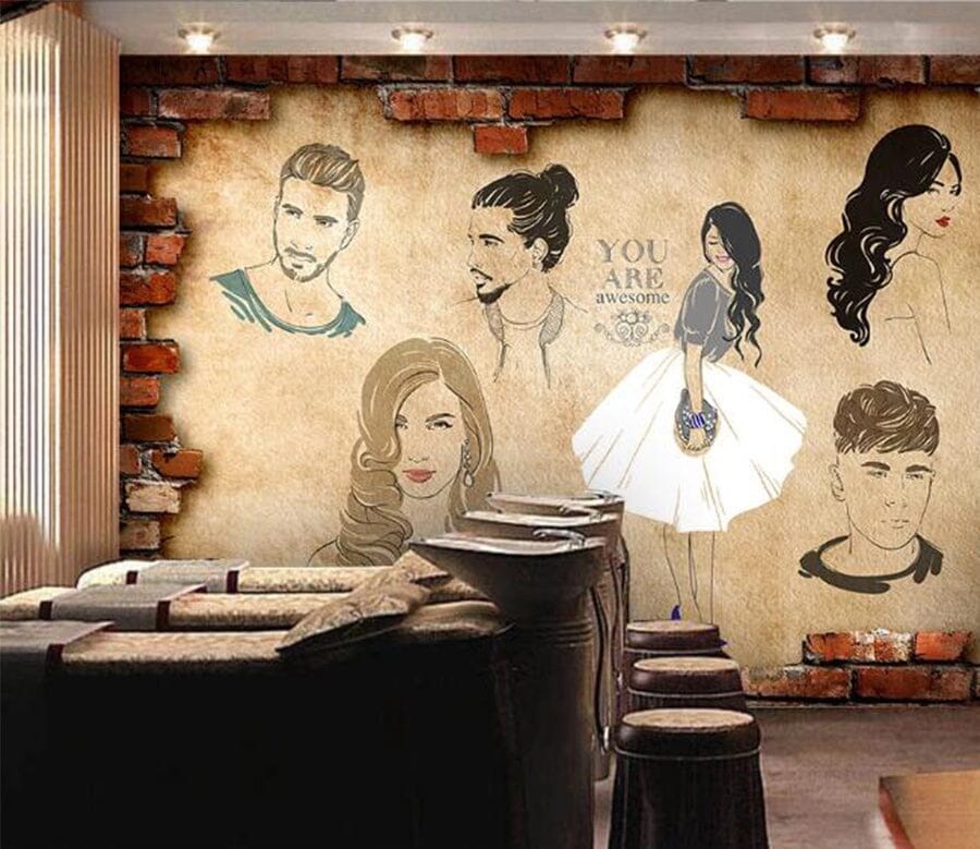 3D Signature Hairstyle 1510 Wall Murals Wallpaper AJ Wallpaper 2 