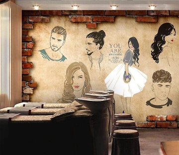 3D Signature Hairstyle 1510 Wall Murals Wallpaper AJ Wallpaper 2 