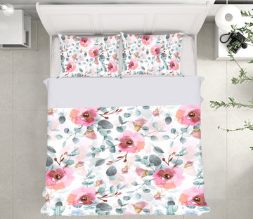 3D Leaves Flower 086 Uta Naumann Bedding Bed Pillowcases Quilt