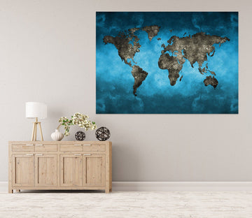 3D Sea Island 108 World Map Wall Sticker Wallpaper AJ Wallpaper 2 