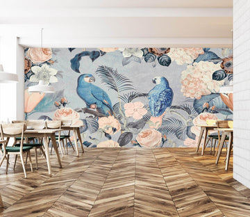 3D Bird Flowers 1422 Andrea haase Wall Mural Wall Murals Wallpaper AJ Wallpaper 2 