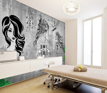3D Long Hair Styling 1566 Wall Murals Wallpaper AJ Wallpaper 2 