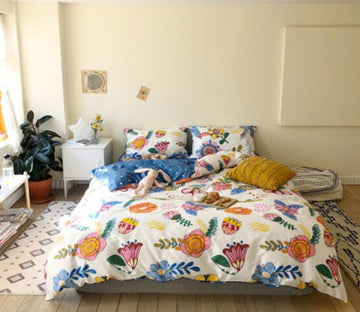 3D Flowers 30060 Bed Pillowcases Quilt