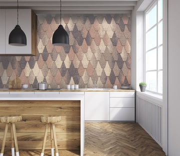 3D Fish Scale Combination 059 Marble Tile Texture Wallpaper AJ Wallpaper 2 