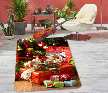 3D Gift Box 55033 Christmas Non Slip Rug Mat Xmas