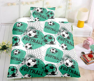 3D Football 6079 Bed Pillowcases Quilt