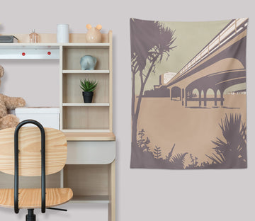 3D Ocean Bridge 5317 Steve Read Tapestry Hanging Cloth Hang