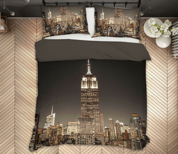 3D Neon Building 1020 Assaf Frank Bedding Bed Pillowcases Quilt Quiet Covers AJ Creativity Home 