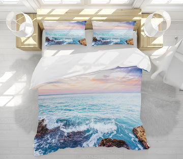 3D Waves 61031 Bed Pillowcases Quilt