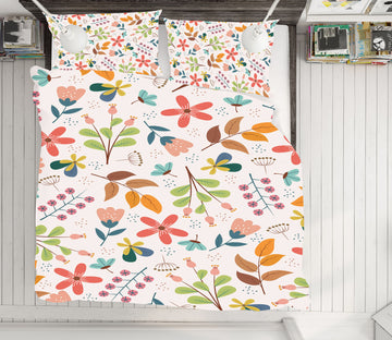 3D Colored Leaves 60182 Bed Pillowcases Quilt