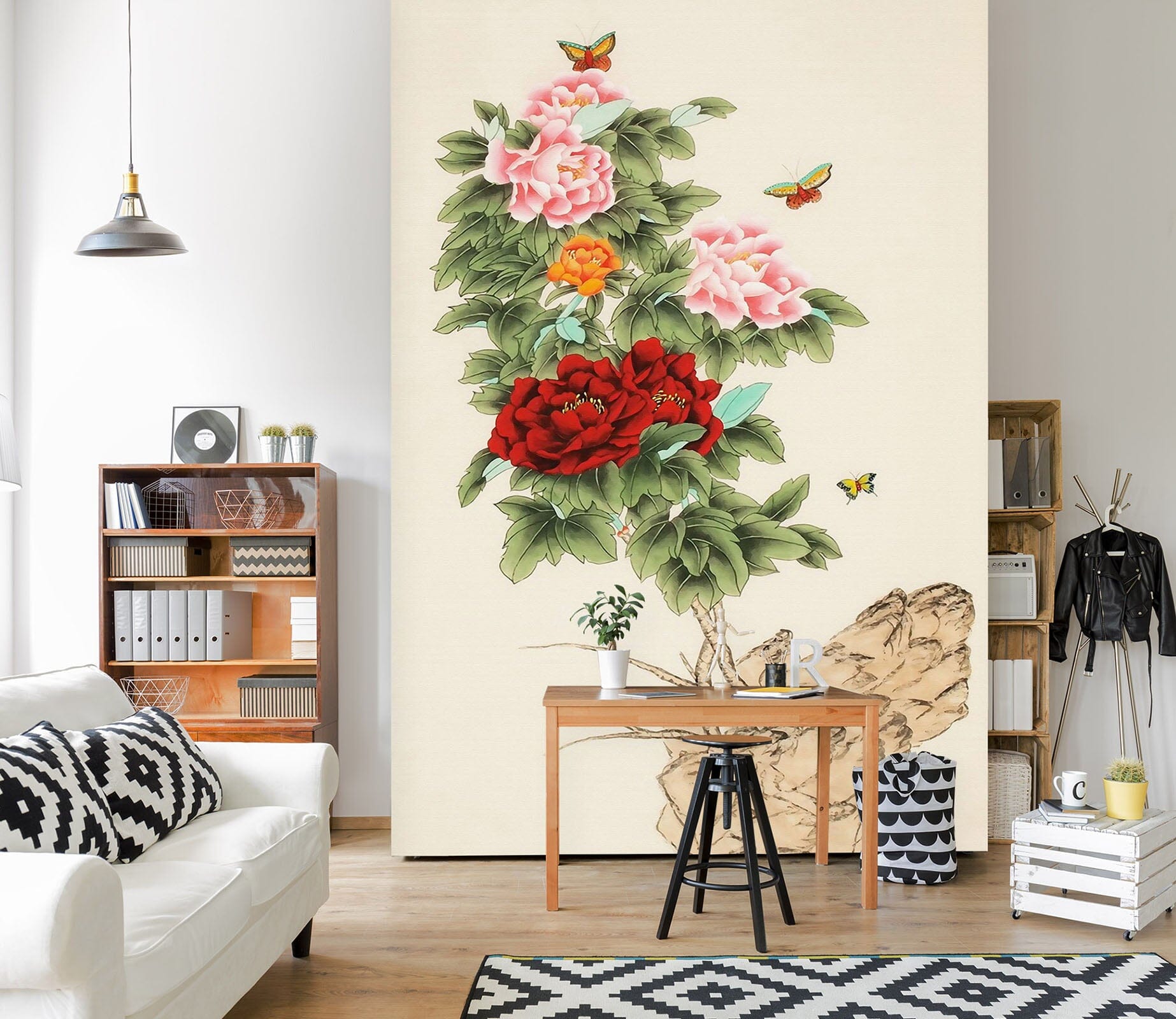 3D Color Peony 1861 Wall Murals Wallpaper AJ Wallpaper 2 