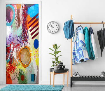 3D Colorful Pattern 9297 Allan P. Friedlander Door Mural