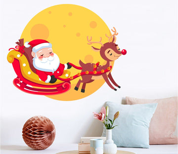 3D Lovely Santa Claus 01 Wall Stickers Wallpaper AJ Wallpaper 