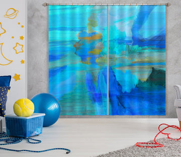 3D Blue Sea 051 Michael Tienhaara Curtain Curtains Drapes Curtains AJ Creativity Home 