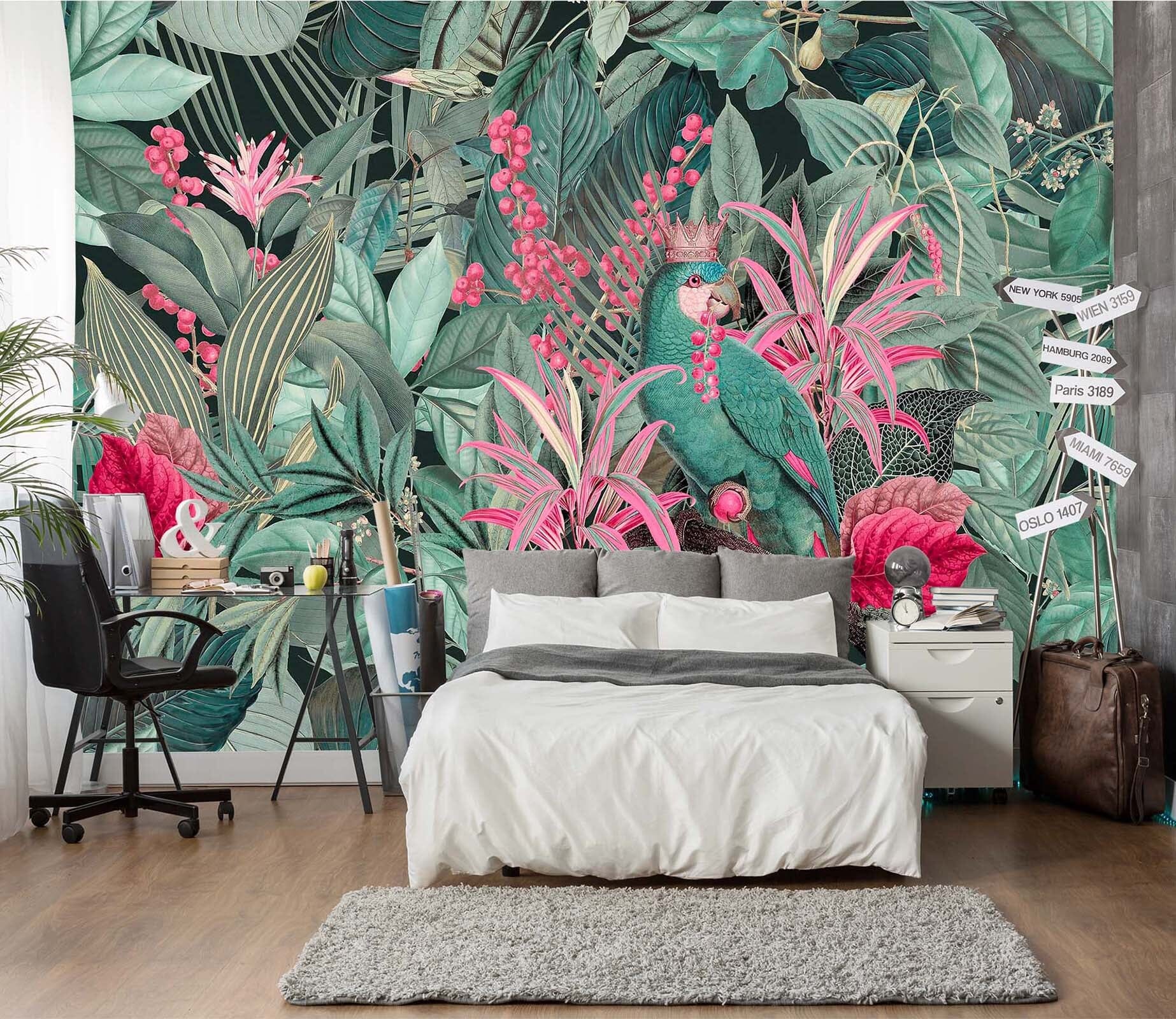 3D Forest Flowers 1003 Andrea haase Wall Mural Wall Murals Wallpaper AJ Wallpaper 2 