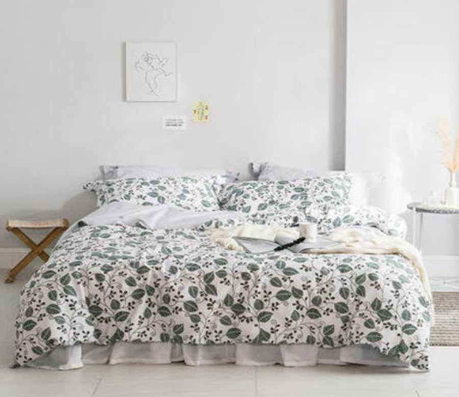 3D Leaf Pattern 13171 Bed Pillowcases Quilt