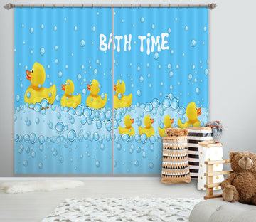 3D Little Yellow Duck 794 Curtains Drapes Wallpaper AJ Wallpaper 