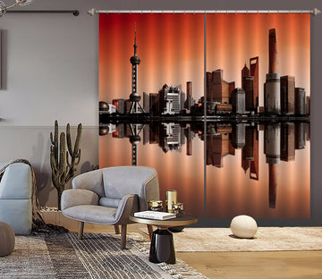 3D Waterside City 068 Marco Carmassi Curtain Curtains Drapes Curtains AJ Creativity Home 
