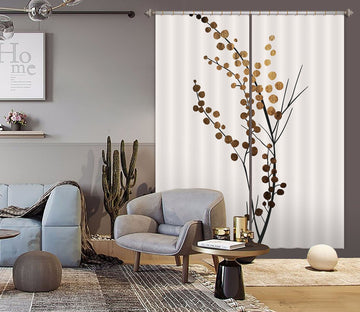 3D Golden Pattern 1049 Boris Draschoff Curtain Curtains Drapes Curtains AJ Creativity Home 