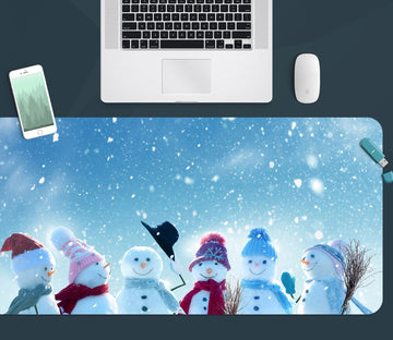 3D Snowman 51210 Christmas Desk Mat Xmas