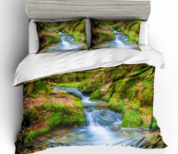 3D Stone Creek 6092 Bed Pillowcases Quilt