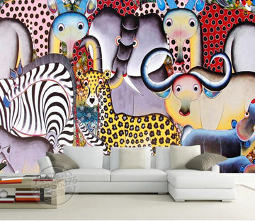 3D Animal Park 120 Wall Murals Wallpaper AJ Wallpaper 2 