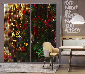 3D Tree 52080 Christmas Curtains Drapes Xmas