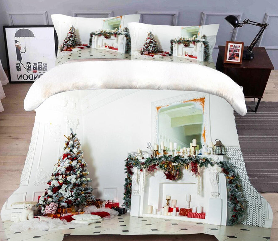 3D Christmas Tree 45178 Christmas Quilt Duvet Cover Xmas Bed Pillowcases