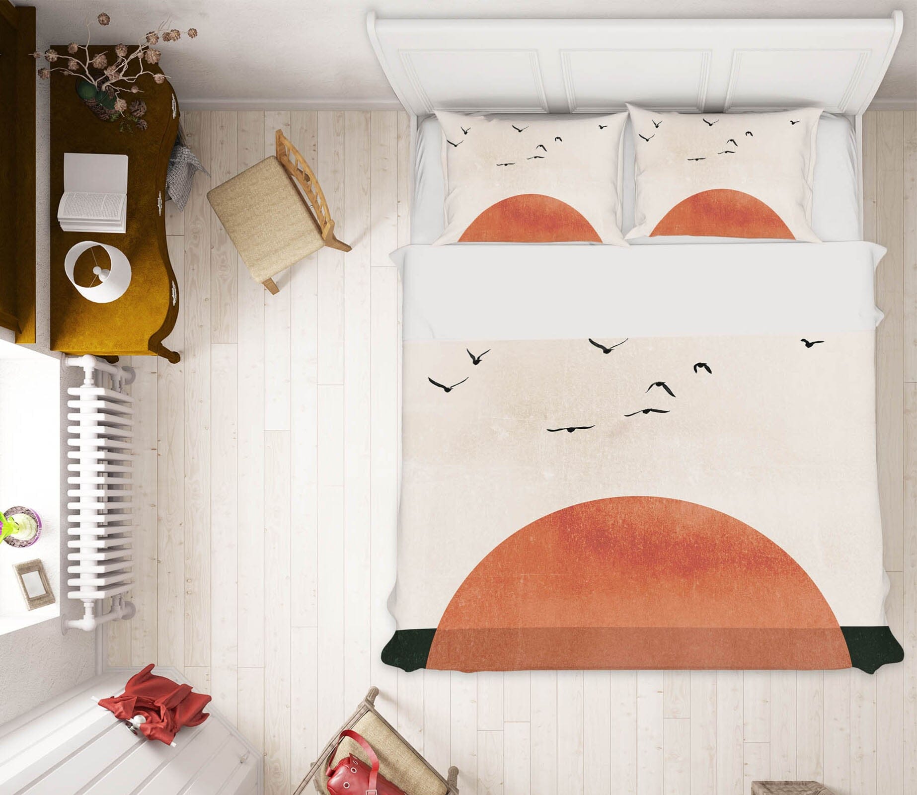 3D Sunset Sea 204 Boris Draschoff Bedding Bed Pillowcases Quilt Quiet Covers AJ Creativity Home 