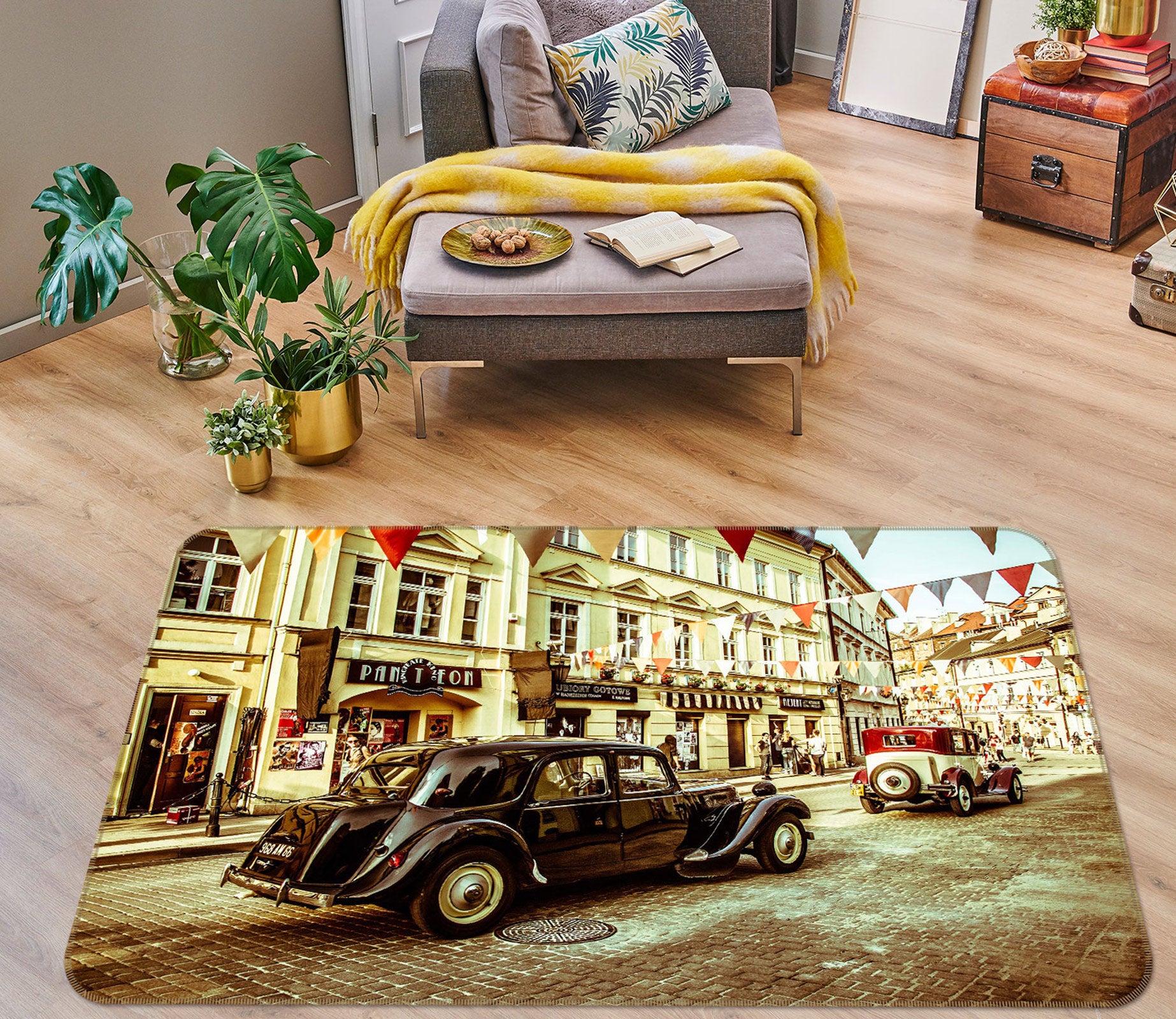 3D Street Vehicle Building 68005 Vehicle Non Slip Rug Mat