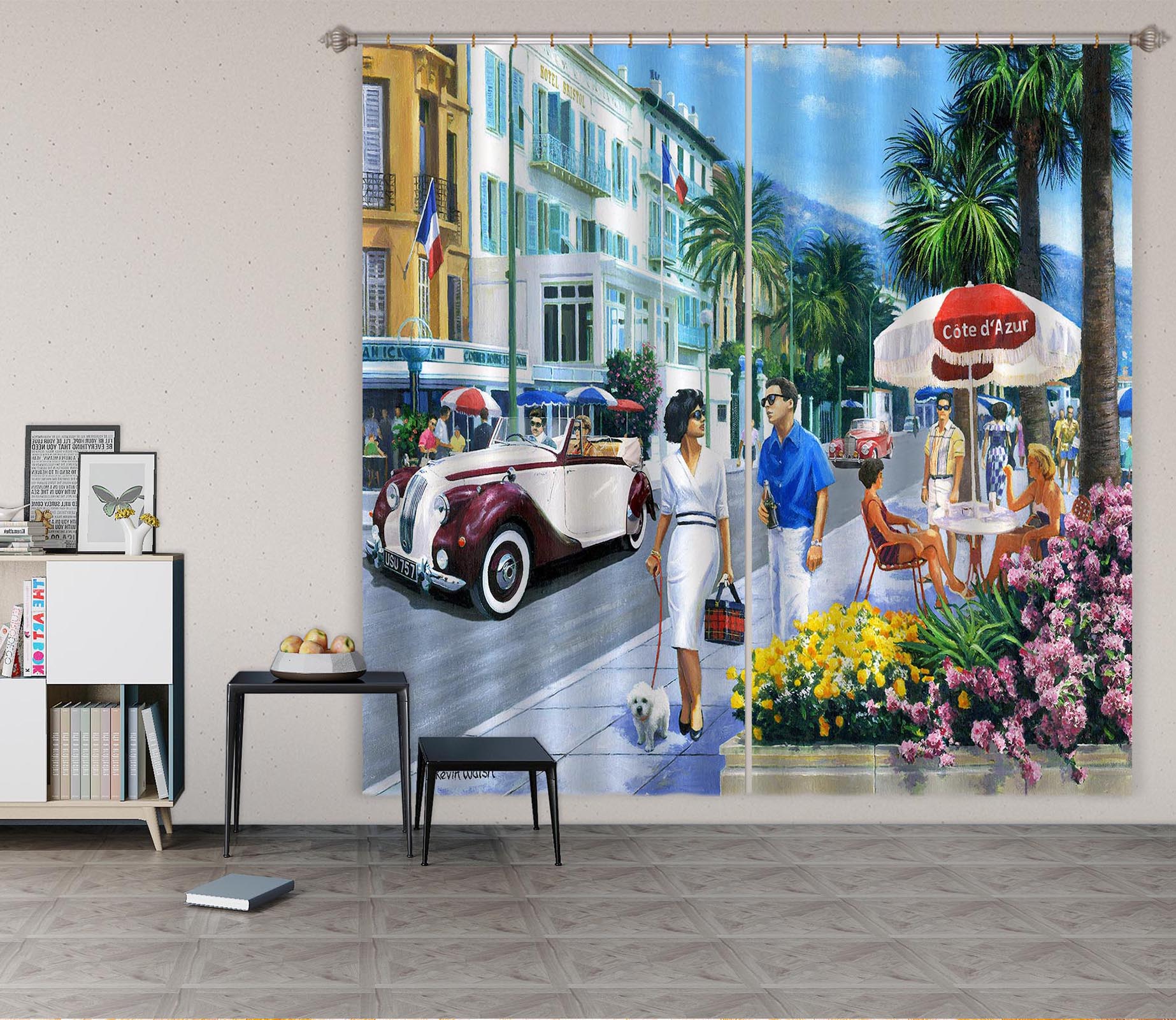 3D Road Garden 155 Kevin Walsh Curtain Curtains Drapes
