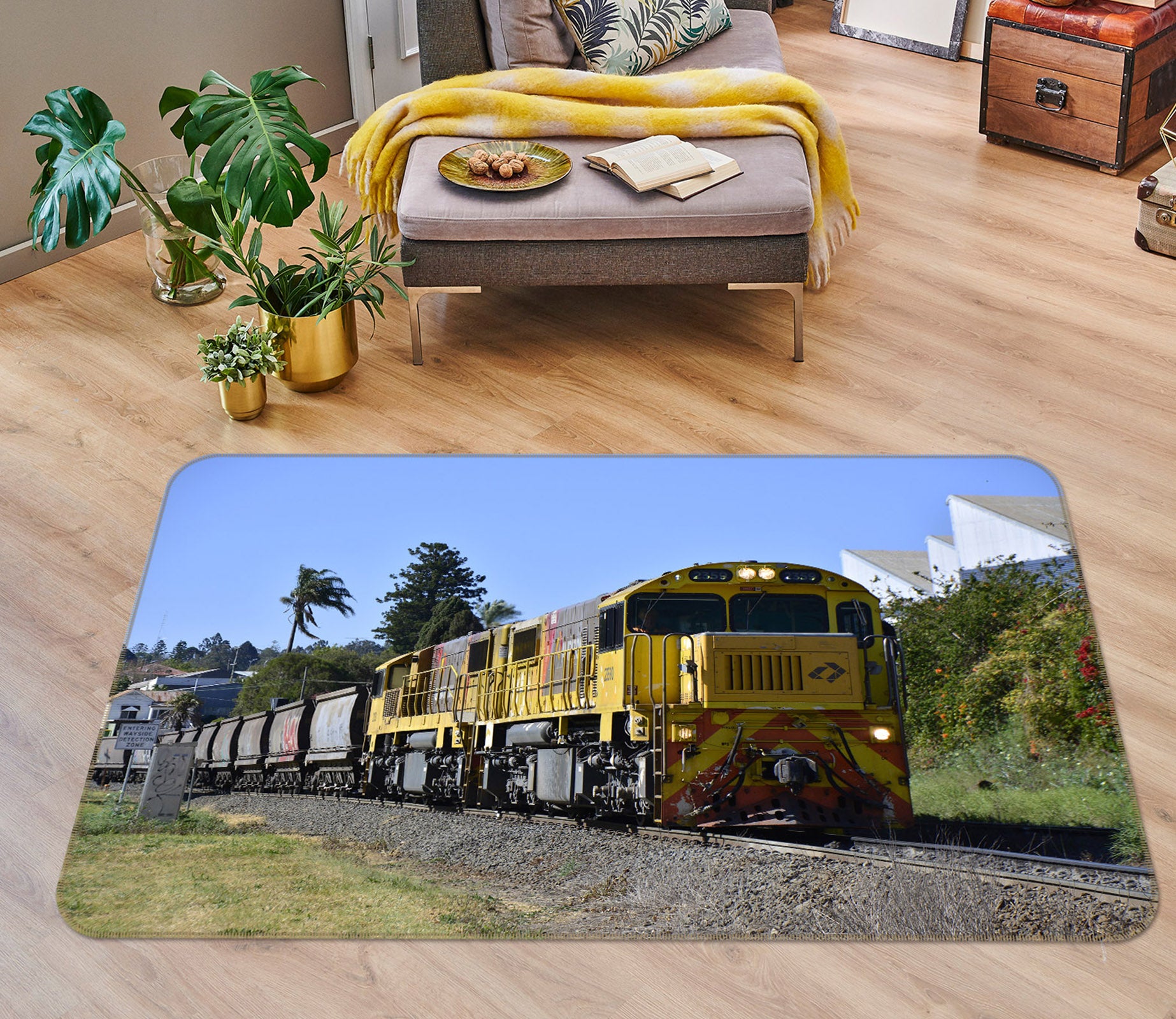 3D Train 42013 Vehicle Non Slip Rug Mat