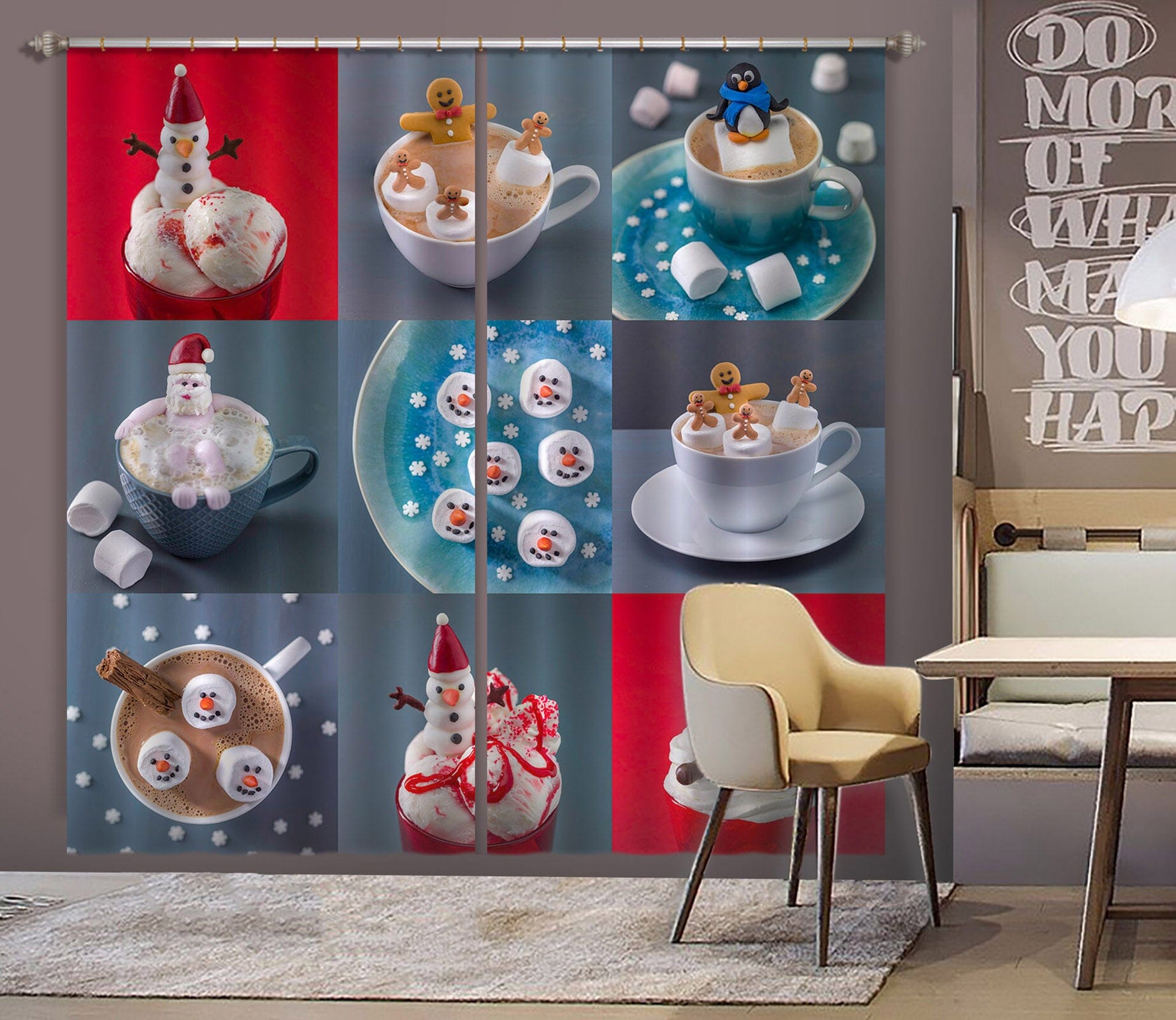 3D Delicious Food 026 Assaf Frank Curtain Curtains Drapes Curtains AJ Creativity Home 