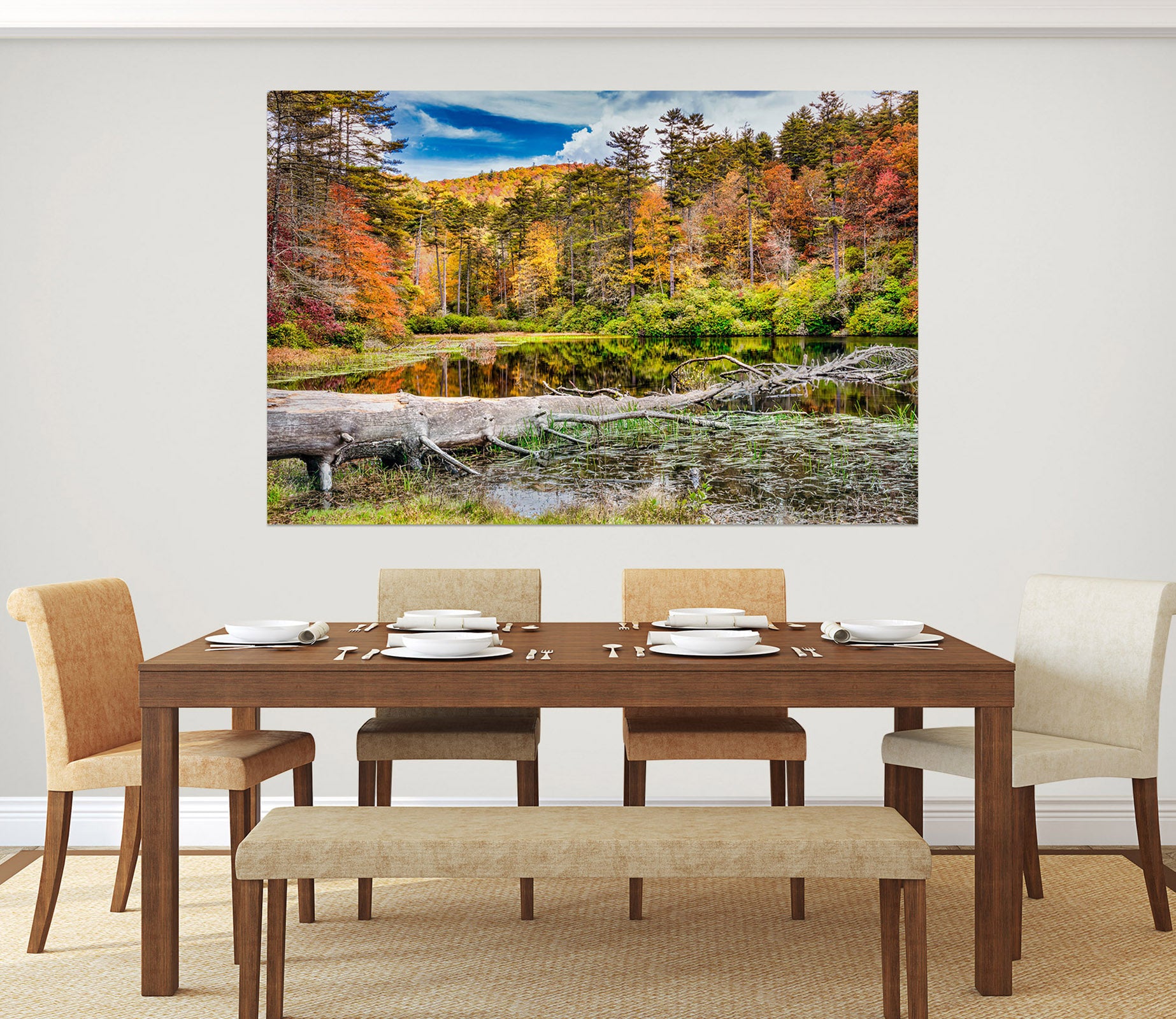 3D Lake Trees 4046 Beth Sheridan Wall Sticker