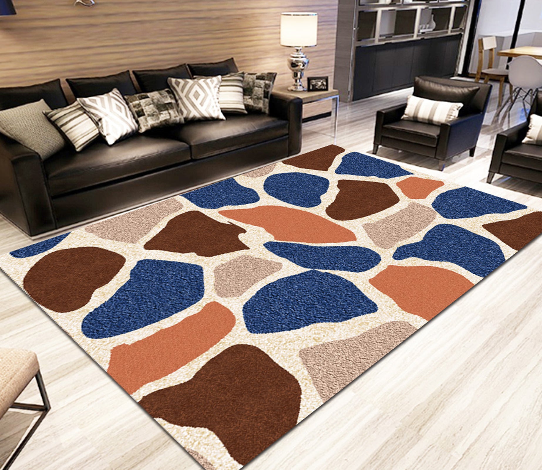 3D Colored Geometric Pattern WG561 Non Slip Rug Mat Mat AJ Creativity Home 