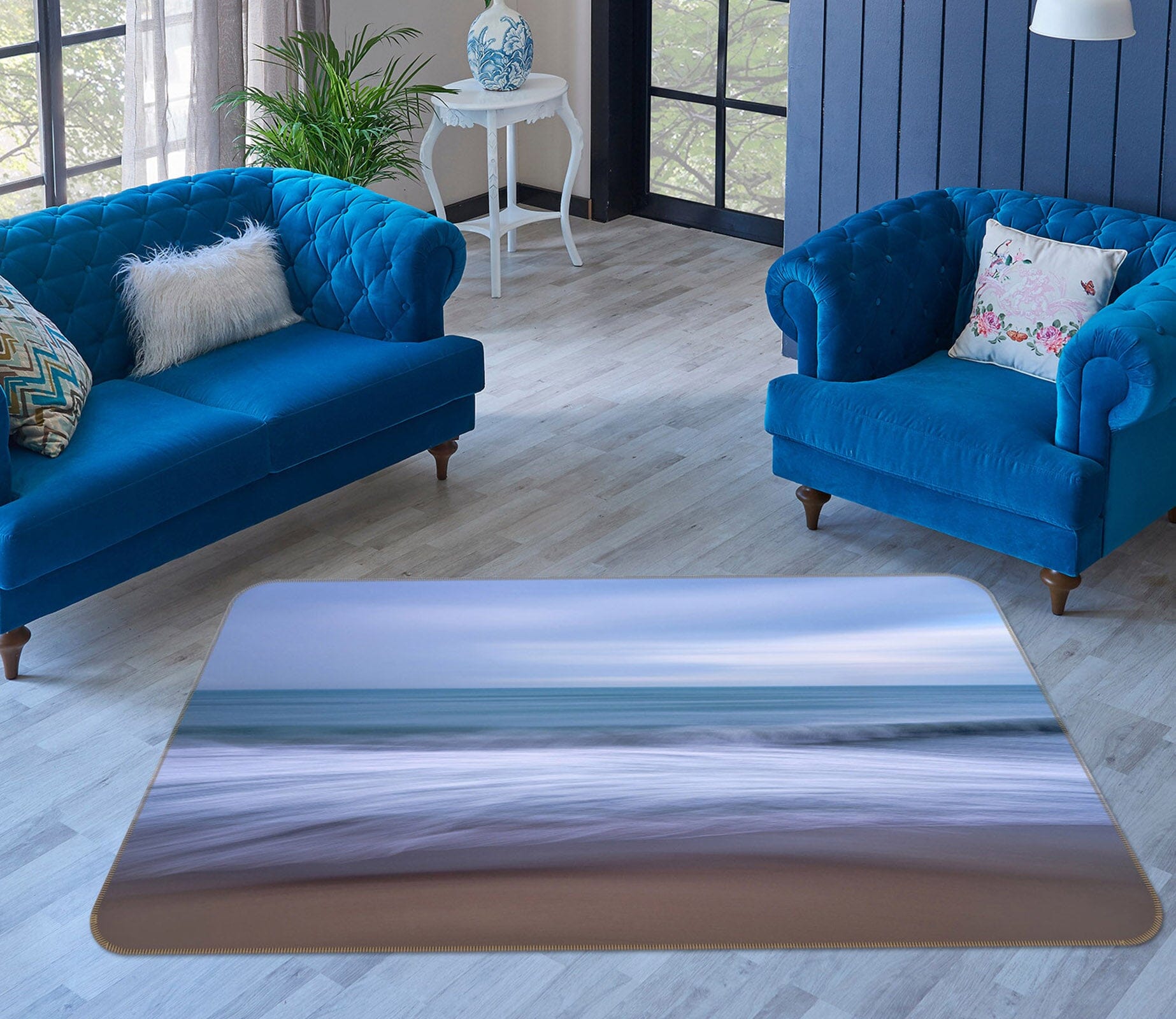 3D Beach Waves 1116 Marco Carmassi Rug Non Slip Rug Mat Mat AJ Creativity Home 