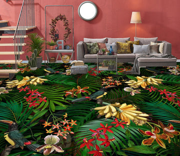 3D Flower Bush Grove 10003 Uta Naumann Floor Mural