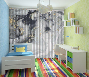 3D Gradient Chaos Painting 64 Curtains Drapes Curtains AJ Creativity Home 