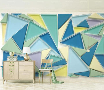3D Colored Triangle WC122 Wall Murals Wallpaper AJ Wallpaper 2 