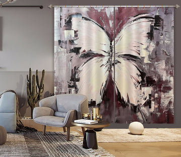 3D Painted Butterfly 3002 Skromova Marina Curtain Curtains Drapes