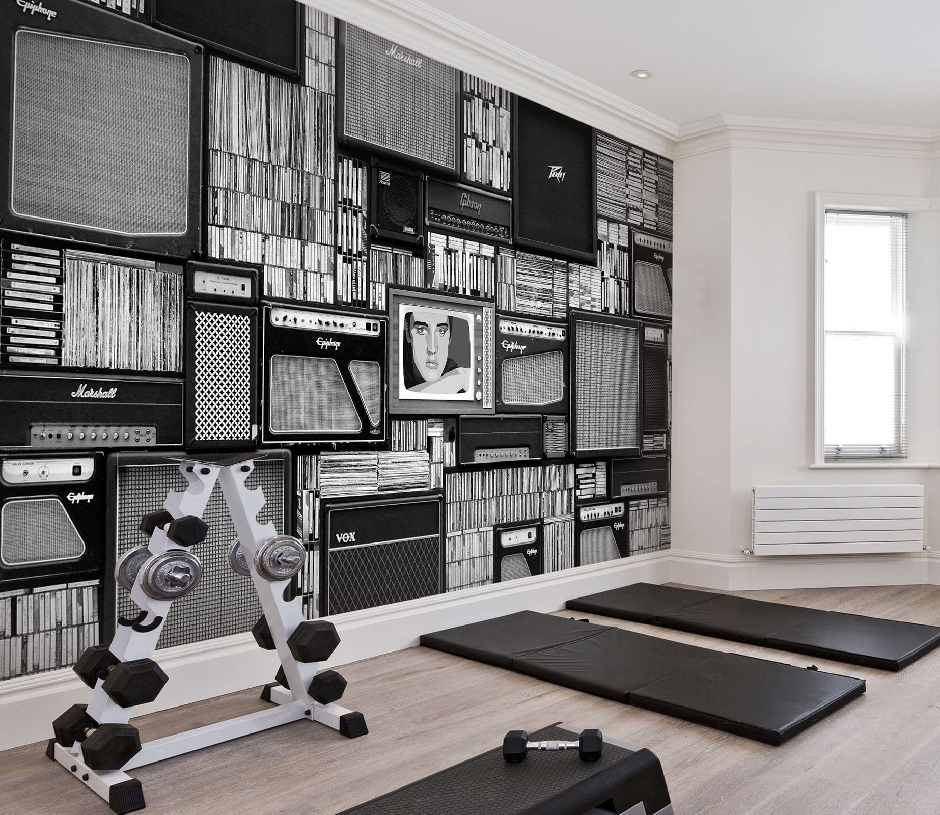 3D Music and books 01 Wall Murals Wallpaper AJ Wallpaper 