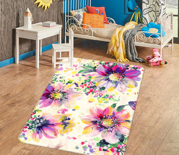3D Flowers 27079 Non Slip Rug Mat