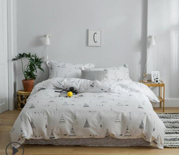 3D Small Triangle Pattern 14081 Bed Pillowcases Quilt