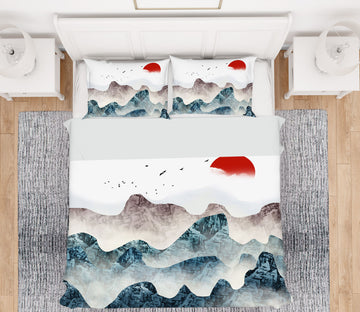 3D Mountain 15201 Bed Pillowcases Quilt