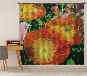3D Red Petals 166 Allan P. Friedlander Curtain Curtains Drapes Curtains AJ Creativity Home 