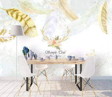 3D Yellow Feather 2286 Wall Murals Wallpaper AJ Wallpaper 2 